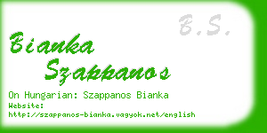 bianka szappanos business card